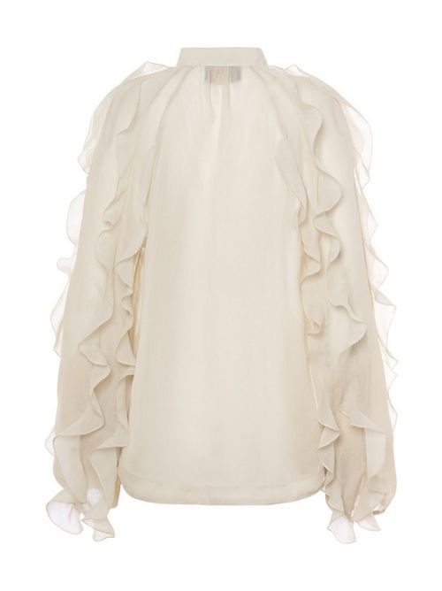 camicia donna con ruches latte Bazar deluxe | S1162-1200127